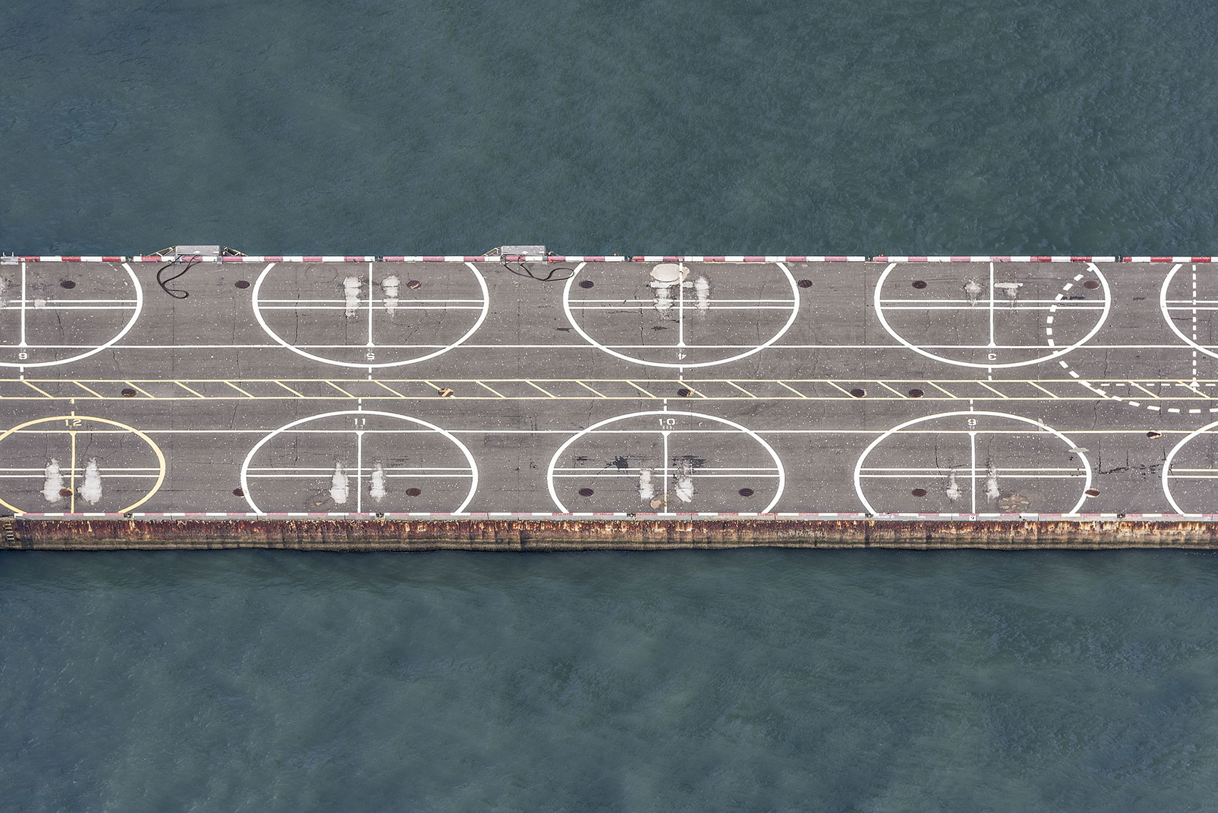 Aerial Landscape Manhattan Heliport